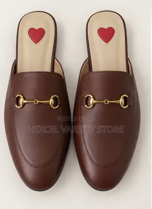 Classic Brown Horsebit Mule Loafers – Flat Slip-on Shoes