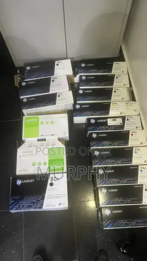 16 Empty Printer Toner Cartridges