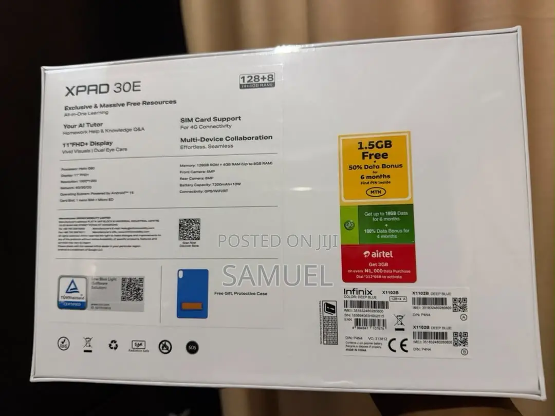 New Infinix Xpad 30E 128 GB