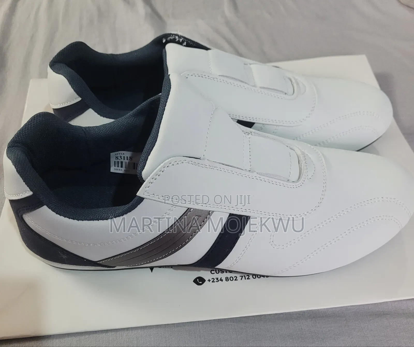 White Slip on for Men