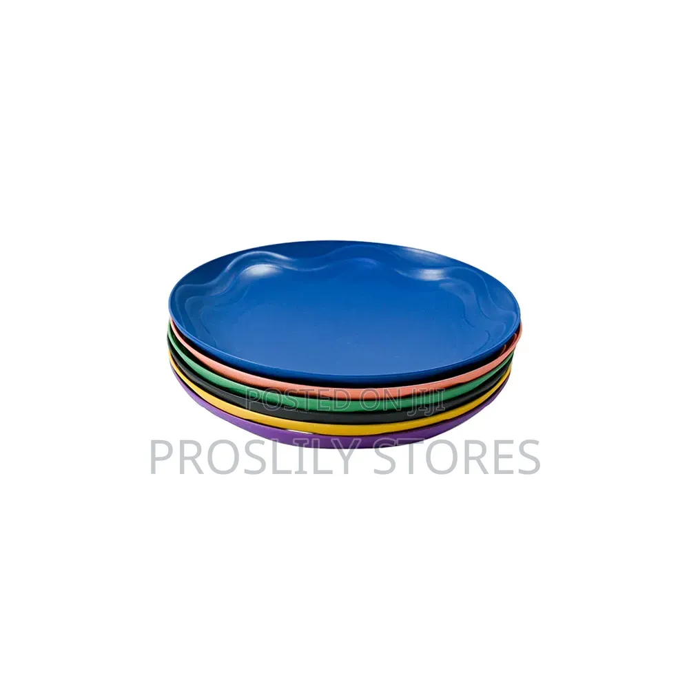 Picnic/ Dinning Plates X 6pcs Multicoloured