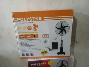 18 Inch Rechargeable Solar Fan Polystar