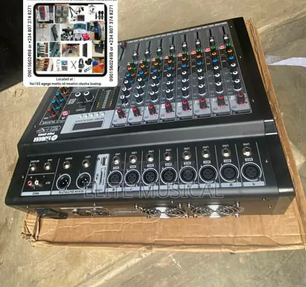 Yamaha 8 Channel Powered Mixer Amplifier With USB, Equalizer