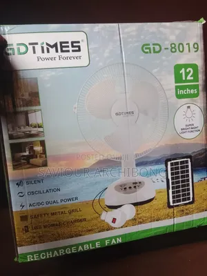 12 Inches Solar Fan