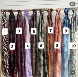 Box Printed Chiffon Veils