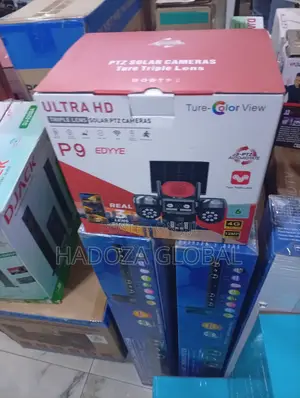 Triple View Solar PTZ CCTV Security Camera