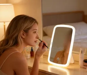 LED Smart Touch Makeup Mirror With 3 Light Modes