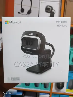 Microsoft HD-3000 Webcam - 720p HD Video Chat & Recording