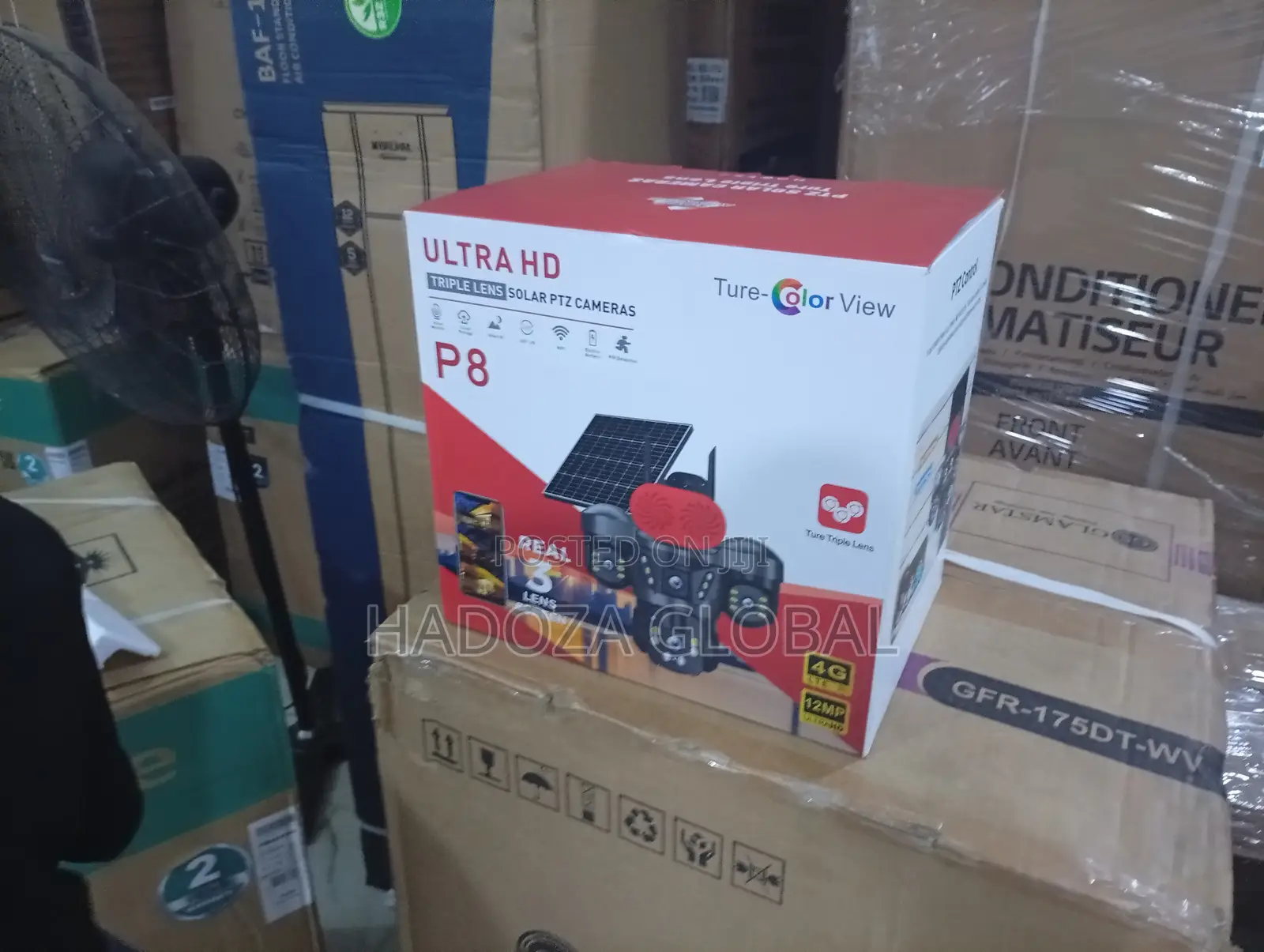 High Performance Triple Lens Solar CCTV Camera