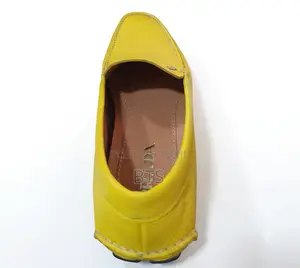 Prada Leather Yellow Shoe