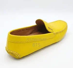 Prada Leather Yellow Shoe
