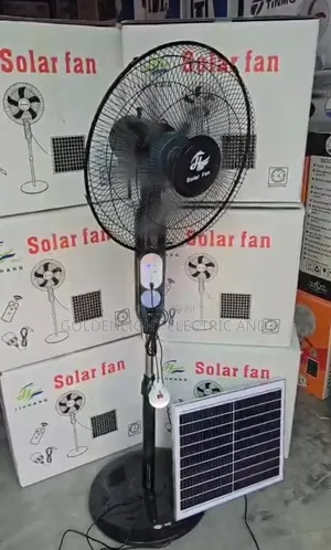 16-Inch Rechargeable Standing Solar Fan