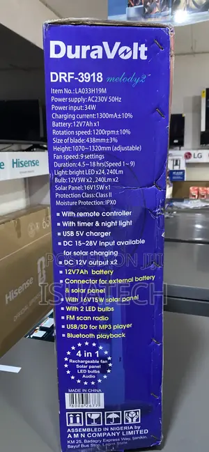 Rechargeable Fan