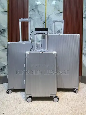 Fly Solid Aluminum Luggage Traveling Box With USB Port and Cup Holder