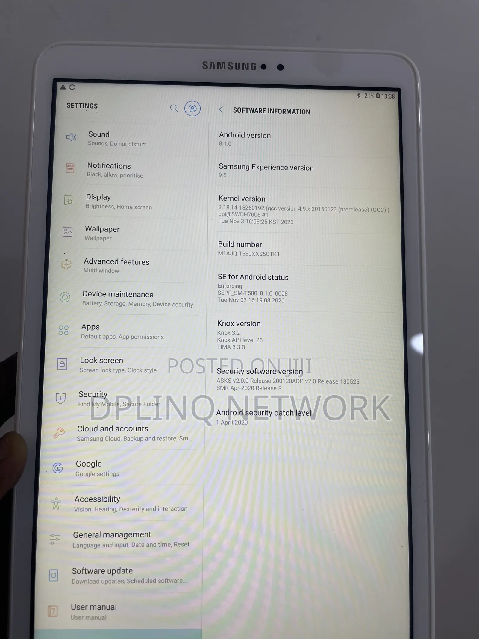 Samsung Galaxy Tab A 8.0 (2018) 16 GB White