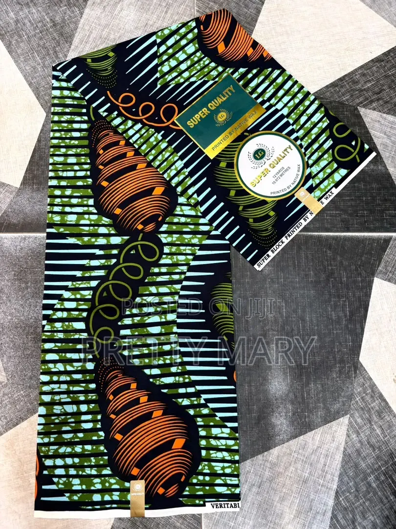 Lith Green Ankara Fabric