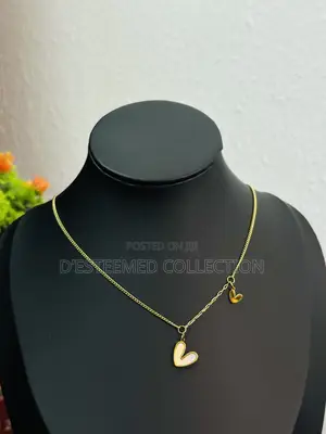 Titanium Love Charm Necklace