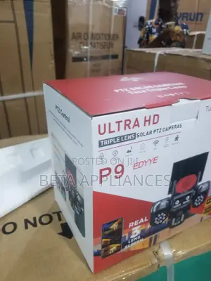 Triple-Lens Wireless Outdoor PTZ Security Camera