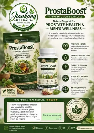 Jiankang Herbals Prostate Boost Tea and Supplement