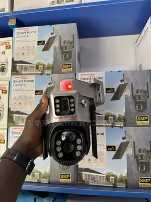 V380 Dual Screen Solar Security Camera