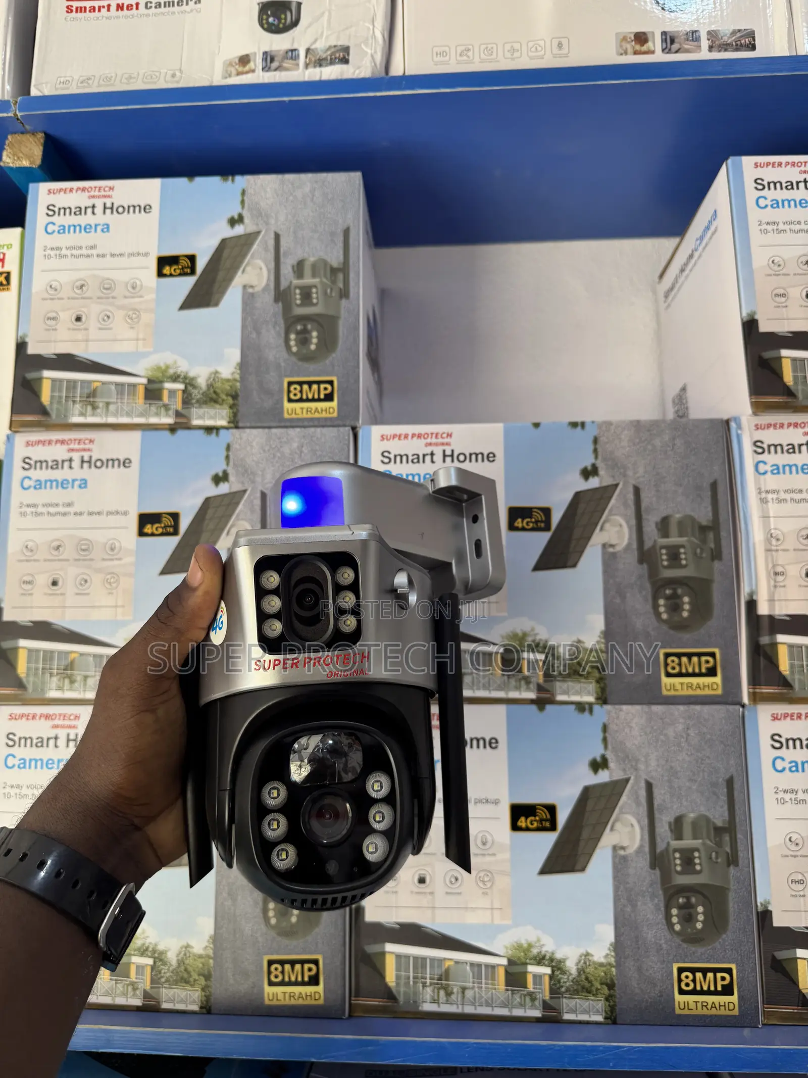 V380 Dual Screen Solar Security Camera