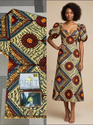Cream Mao Wax Ankara Fabric