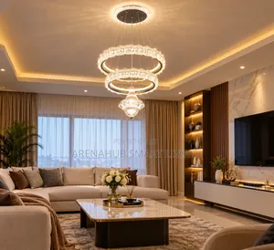 French Luxury Crystal Chandeliers Hall Living Room LED Ceiling Lamp