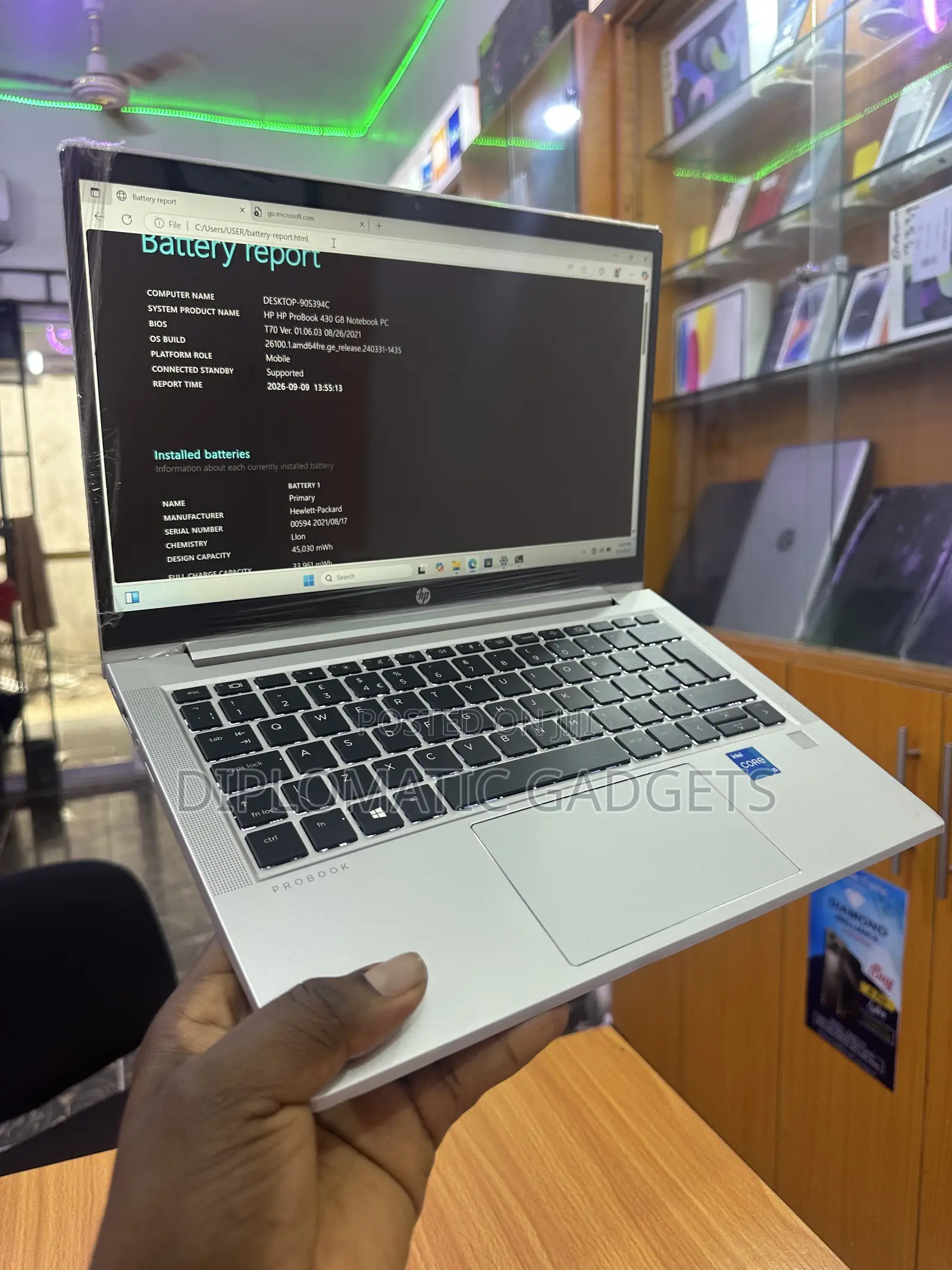 Laptop HP ProBook 430 G8 8GB Intel Core i5 SSD 256GB