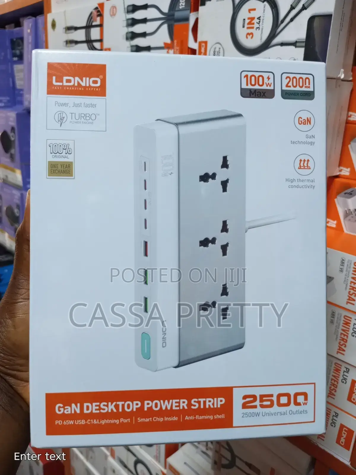 LDNIO 2500w GaN Desktop Power Strip Tower Extension