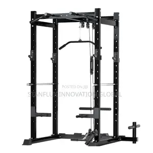 Power Cage With Lat Pulldown Attachment