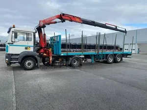 Long Platform Truck (HIAB) for Rental