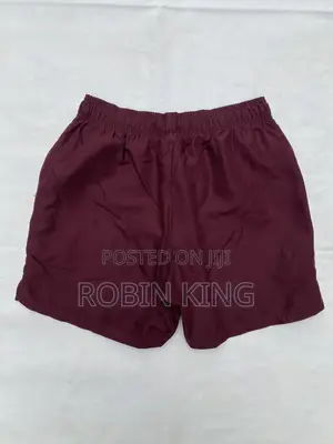 Nike Men Burgundy Beach Swim Shorts Size Small S