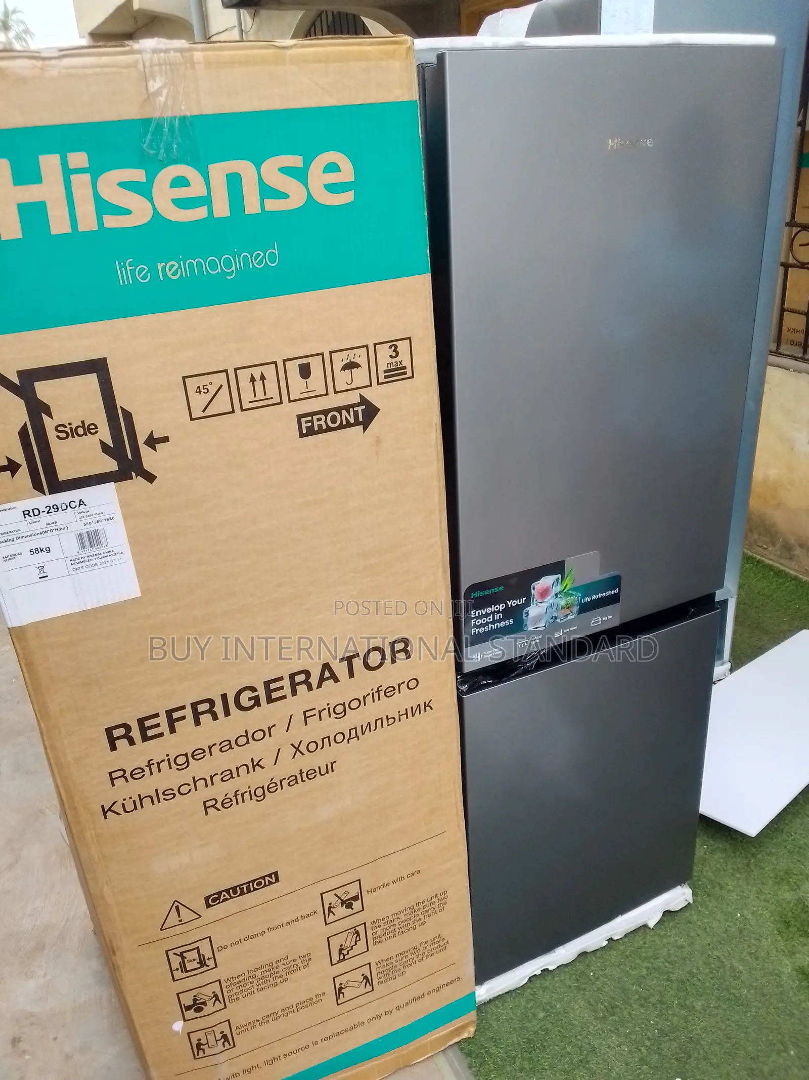 Hisense 29dca 225l No Frost Bottom Mount Refrigerator