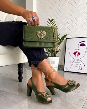 Premium Quality Luxury Women's Shoe and Bag Set