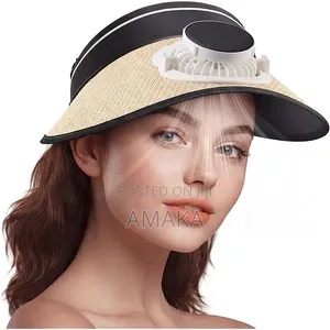 Solar Powered + Type-C Rechargeable Fan Visor Hat