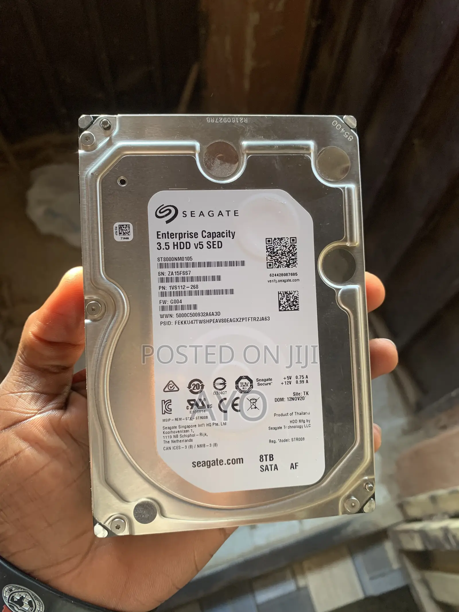 Hard Drive Western Seagate 8tb HDD SATA 3.5 Internal