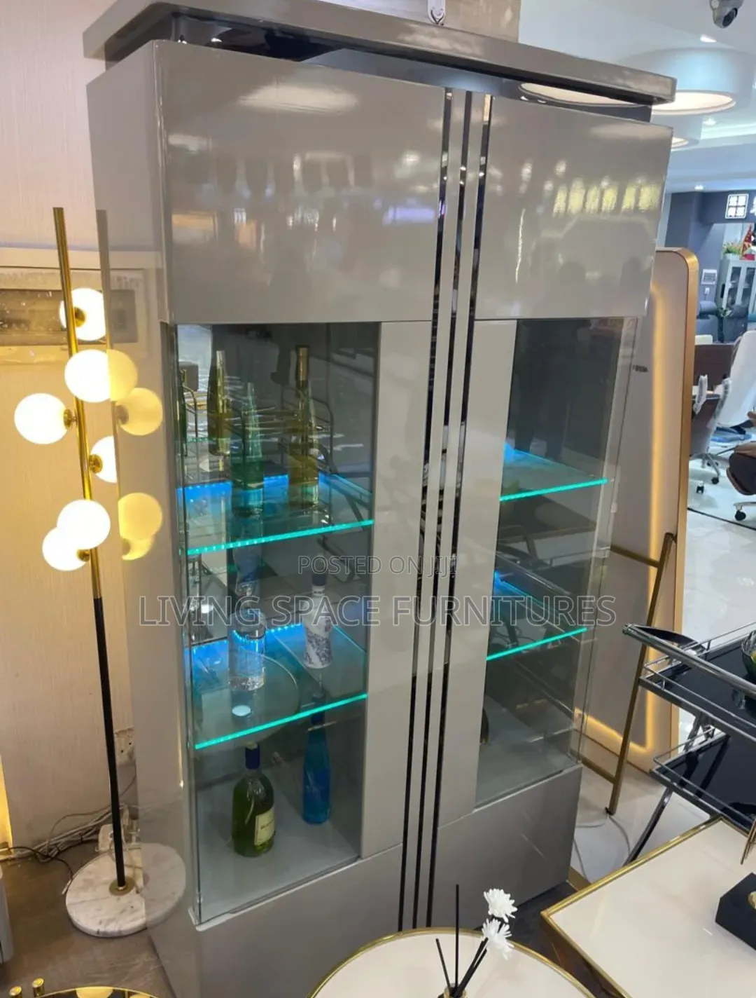 Luxury Glossy Wine Bar Unit