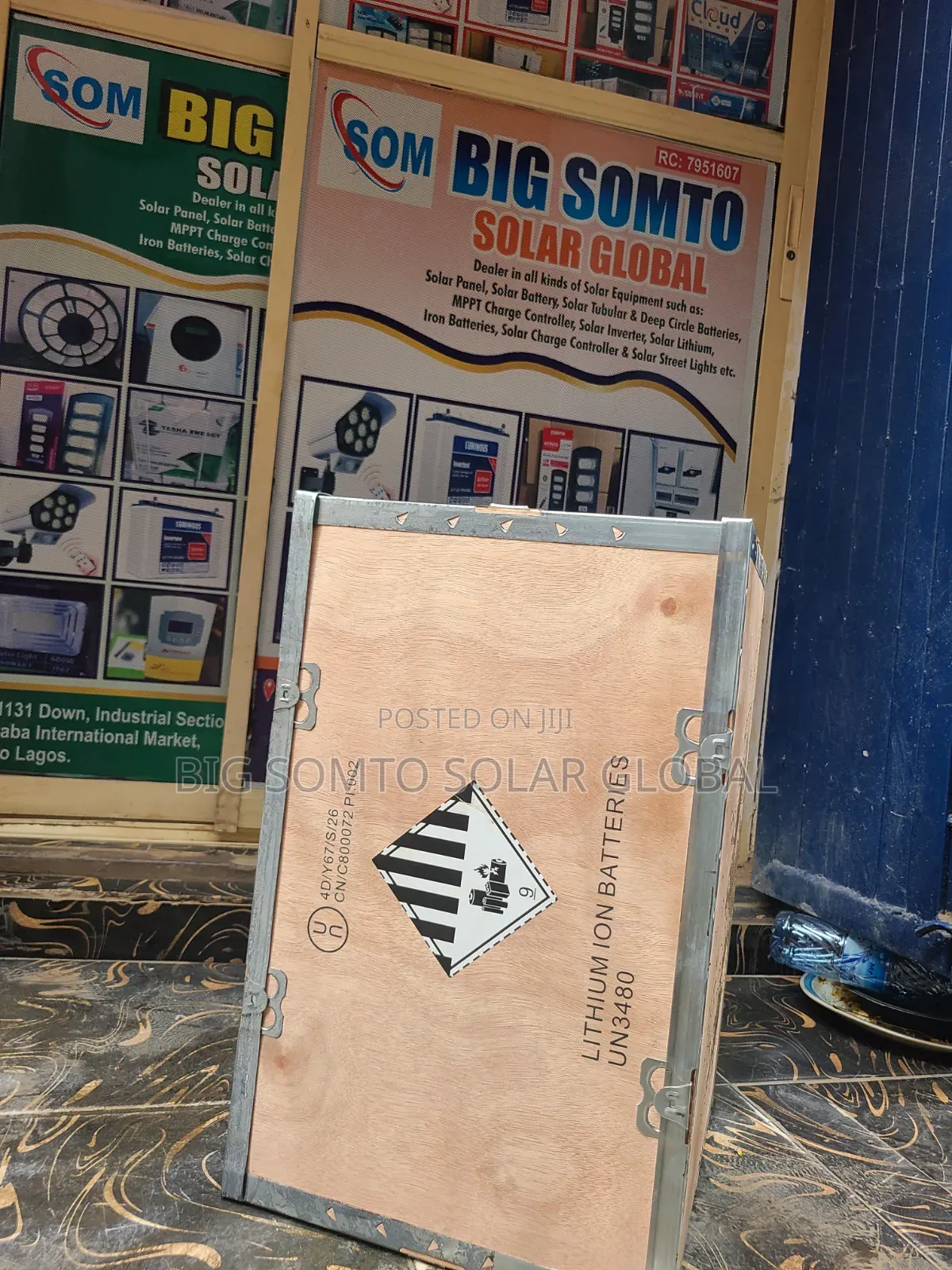 8kwh/24v Haisic Lithium Battery Black