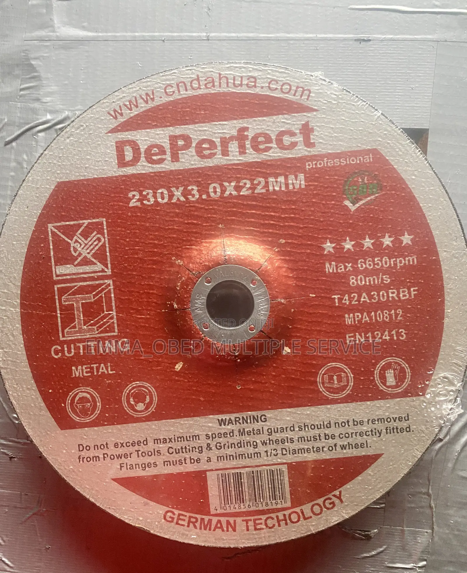 DePerfect Cutting Disc 9” (230x3.0x22mm)