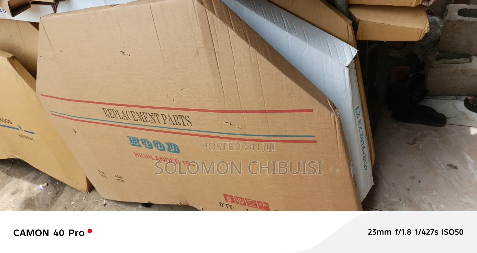 Bonnet Toyota Highlander Year 2015