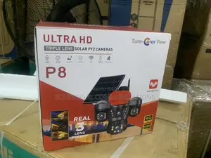 Triple-Lens Solar PTZ Camera for Wide Outdoor Coverage