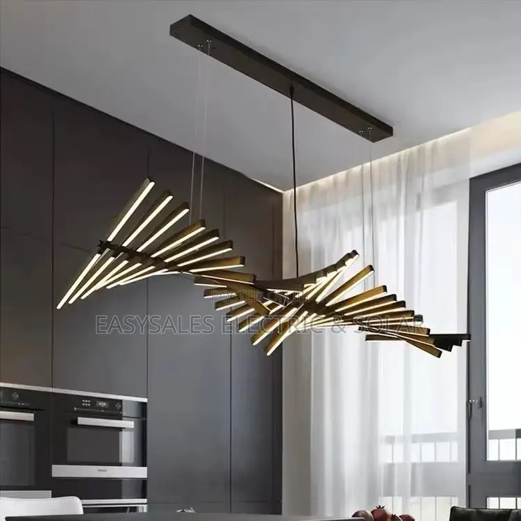 Nordic Minimalist Fishbone Chandelier