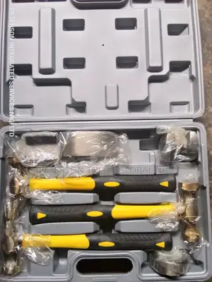 7pc Auto Body Repair Hammer and Dolly Set/Panel Biting Kit