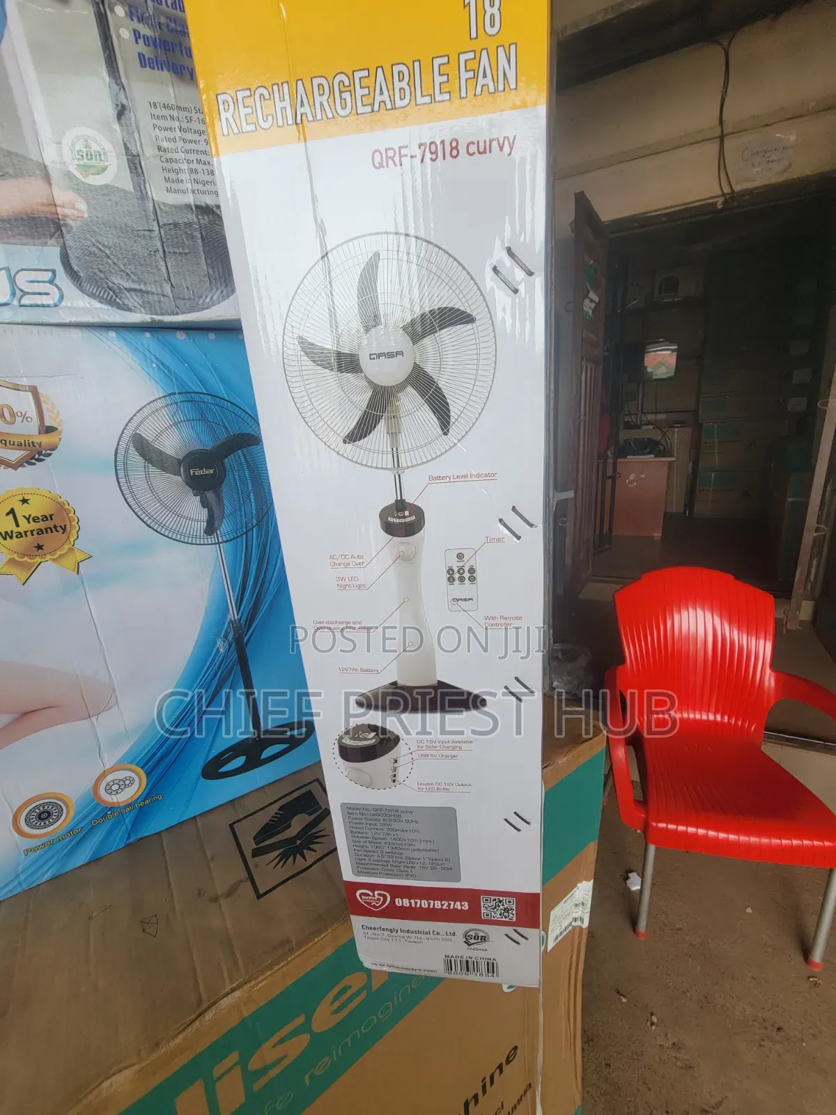 Qasa Rechargeable Fan