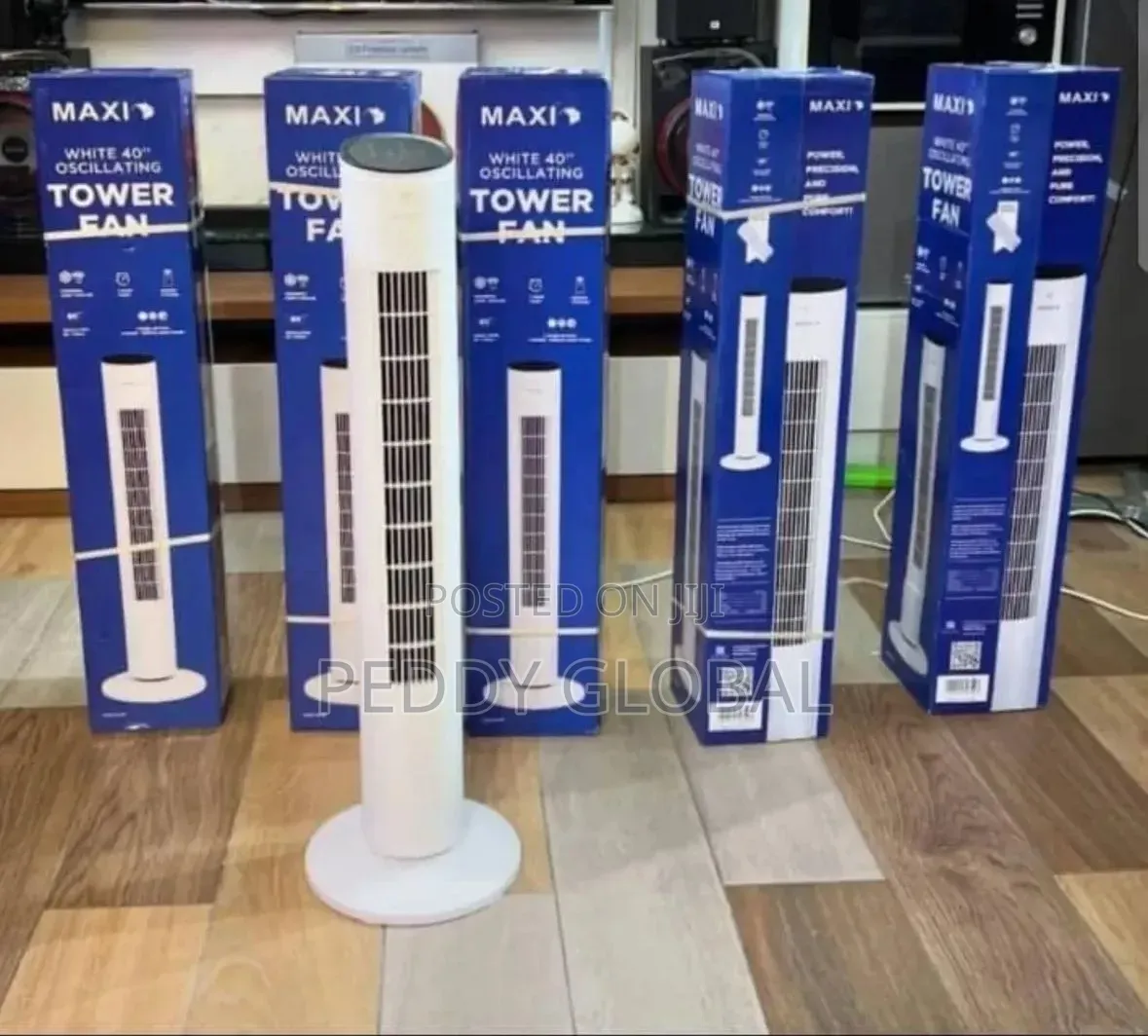 Maxi Tower Fan 40 Inch White (10-25mab)
