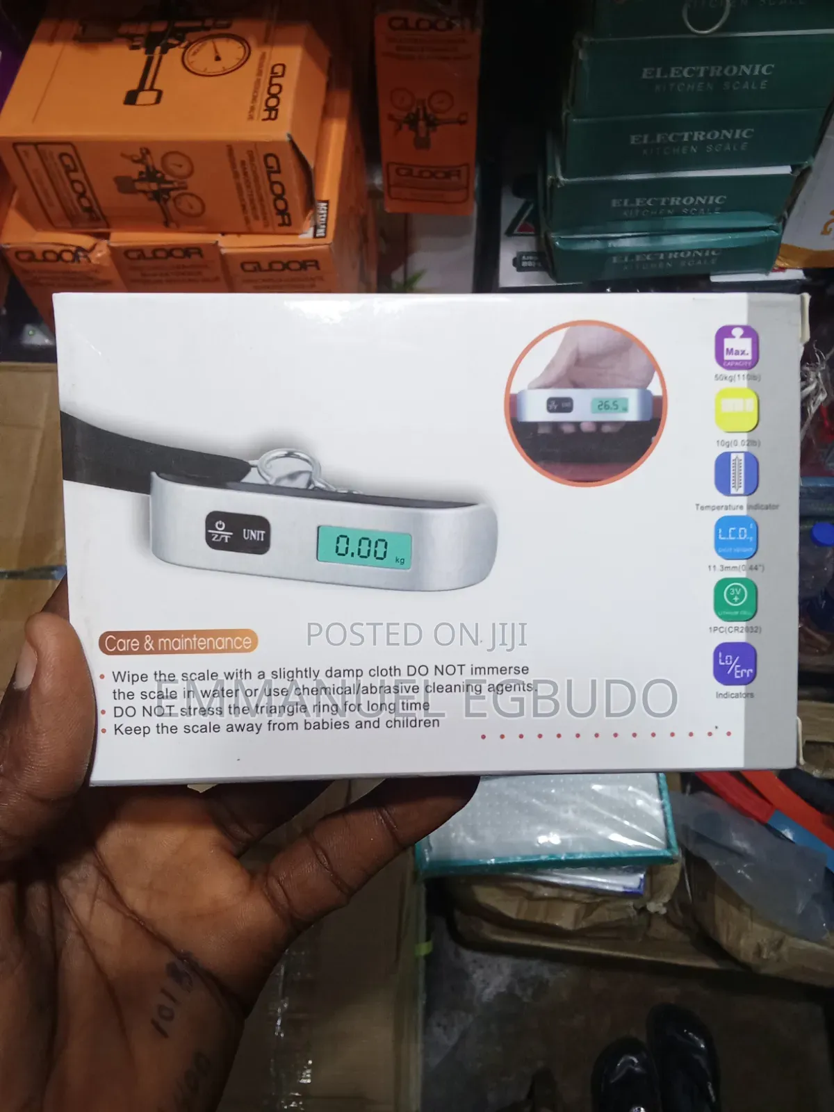 Portable Electronic Luggage Scale