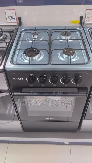 Maxi Gas Cooker 50x50 CM(4)Burners Stainless Steel&Black (50MG4G011)