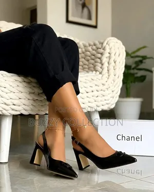 Exclusive Quality Luxury Chanel Block Heel Shoe