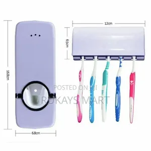 Toothpaste Dispenser With Brush Holder