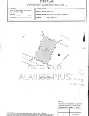 4,200 SQM of Mixed Use Land 4 Sale at Katamkpe Main Abuja, Nigeria.